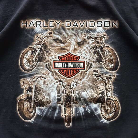 2000s harley davidson black graphic tee - Picture 4 of 6